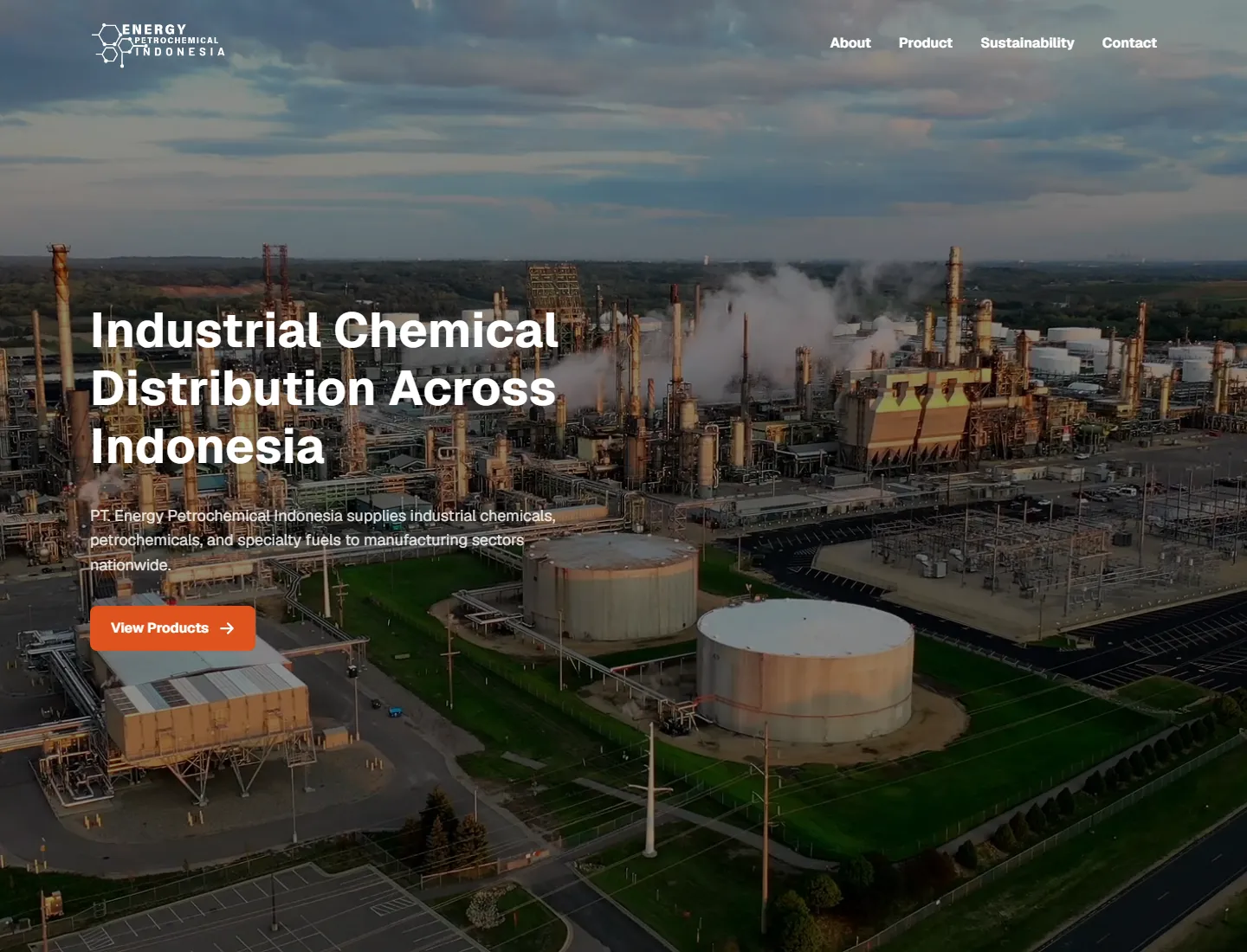 Energy Petrochemical Indonesia homepage preview
