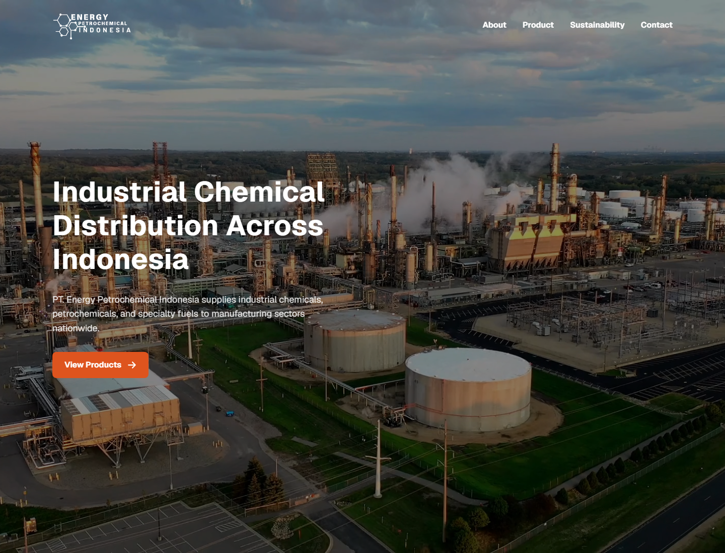Energy Petrochemical Indonesia homepage preview